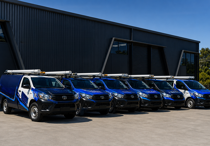 Fleet of Yennora Blocked Drains plumbing vans